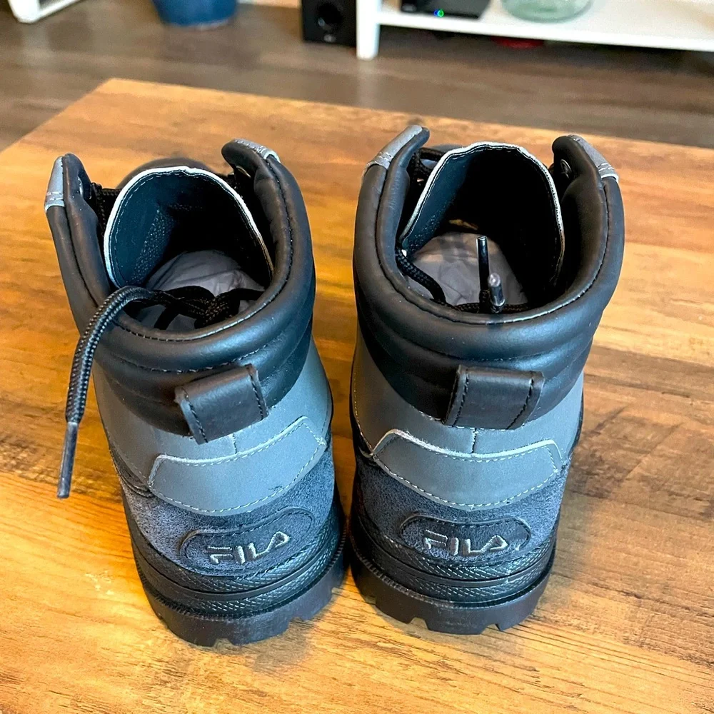 Fila Black Weathertec Hiking Boots - Picture 2 of 8